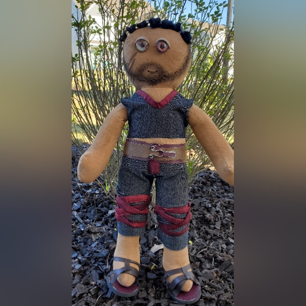 Baldur's Gate 3 Inspired Art Doll- Wyll